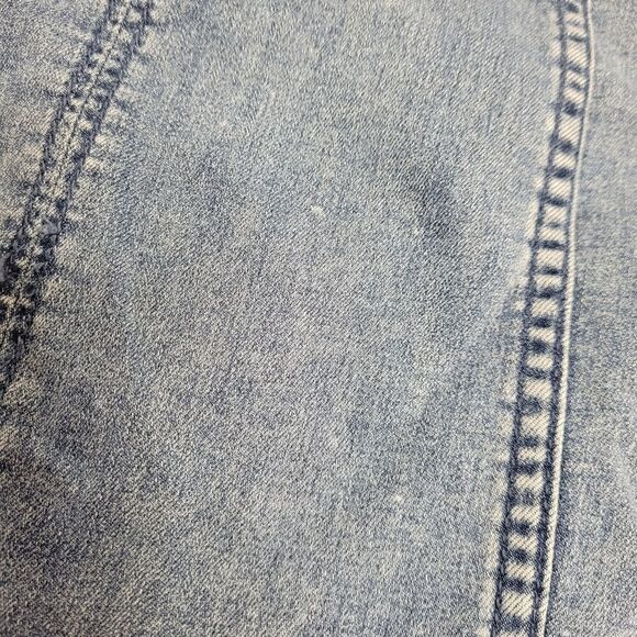 FREE PEOPLE modern femme stretch light denim‎ micro mini skirt 6 - Picture 11 of 13